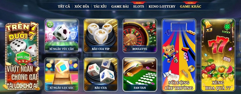 giao diện sảnh game bầu cua 12bet